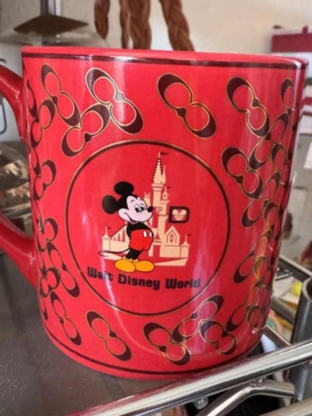 Walt Disney x Coach Mickey Mouse Red Coffee Mug